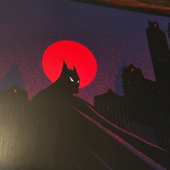 Batman poster limited ed. "Gotham" foil screen print | 36 x 18 - Picture 5 of 12
